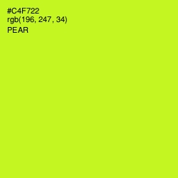 #C4F722 - Pear Color Image