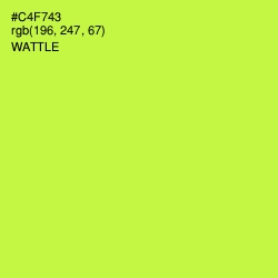 #C4F743 - Wattle Color Image