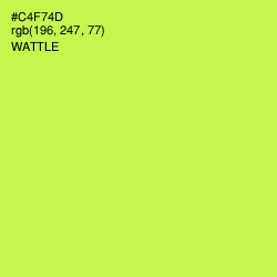 #C4F74D - Wattle Color Image