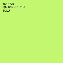 #C4F770 - Sulu Color Image