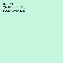 #C4F7DE - Blue Romance Color Image