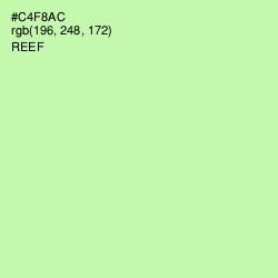 #C4F8AC - Reef Color Image