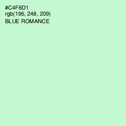 #C4F8D1 - Blue Romance Color Image