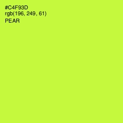 #C4F93D - Pear Color Image