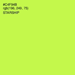 #C4F94B - Starship Color Image