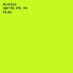 #C4FA22 - Pear Color Image