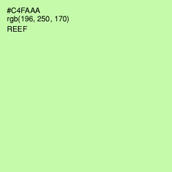 #C4FAAA - Reef Color Image