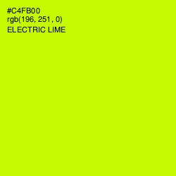 #C4FB00 - Electric Lime Color Image