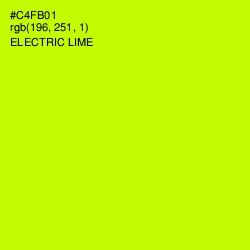 #C4FB01 - Electric Lime Color Image