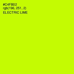 #C4FB02 - Electric Lime Color Image