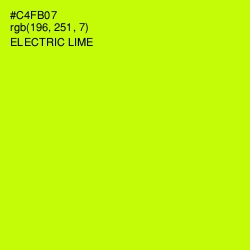 #C4FB07 - Electric Lime Color Image