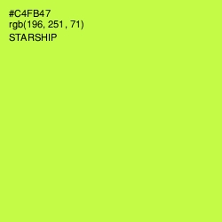 #C4FB47 - Starship Color Image