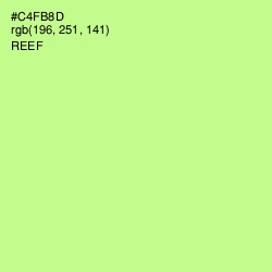 #C4FB8D - Reef Color Image
