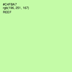 #C4FBA7 - Reef Color Image