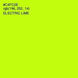 #C4FC0E - Electric Lime Color Image