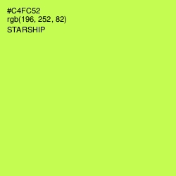 #C4FC52 - Starship Color Image