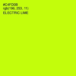 #C4FD0B - Electric Lime Color Image
