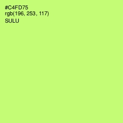 #C4FD75 - Sulu Color Image