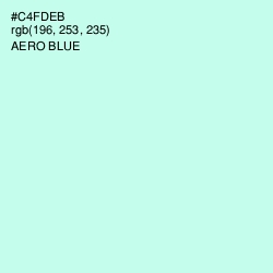 #C4FDEB - Aero Blue Color Image