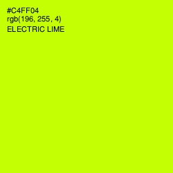 #C4FF04 - Electric Lime Color Image