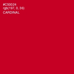 #C50024 - Cardinal Color Image