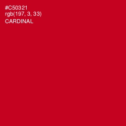 #C50321 - Cardinal Color Image