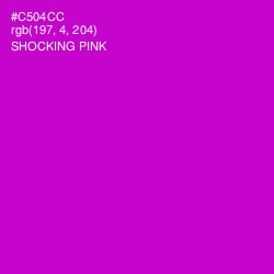 #C504CC - Shocking Pink Color Image