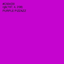 #C504D0 - Purple Pizzazz Color Image