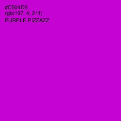 #C504D3 - Purple Pizzazz Color Image