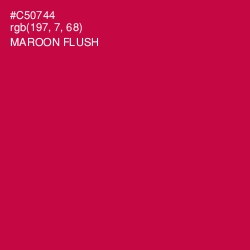 #C50744 - Maroon Flush Color Image