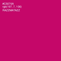 #C5076A - Razzmatazz Color Image