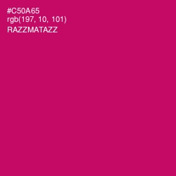 #C50A65 - Razzmatazz Color Image