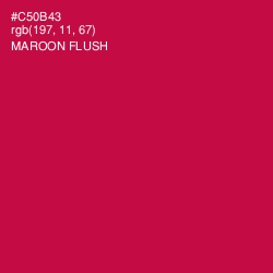 #C50B43 - Maroon Flush Color Image