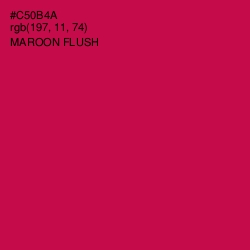 #C50B4A - Maroon Flush Color Image