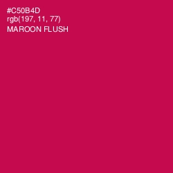 #C50B4D - Maroon Flush Color Image