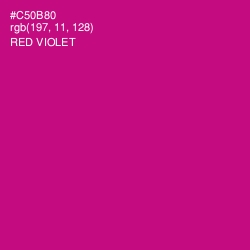 #C50B80 - Red Violet Color Image