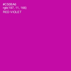 #C50BA6 - Red Violet Color Image