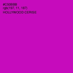 #C50BBB - Hollywood Cerise Color Image