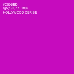 #C50BBD - Hollywood Cerise Color Image