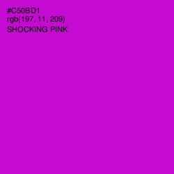 #C50BD1 - Shocking Pink Color Image