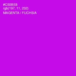 #C50BE8 - Magenta / Fuchsia Color Image