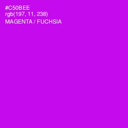 #C50BEE - Magenta / Fuchsia Color Image