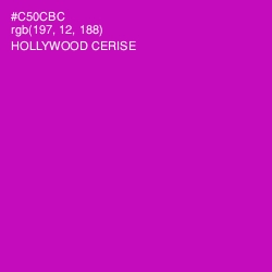 #C50CBC - Hollywood Cerise Color Image