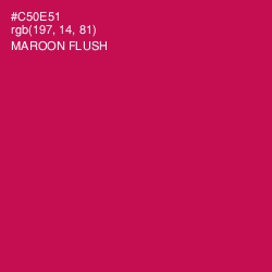 #C50E51 - Maroon Flush Color Image