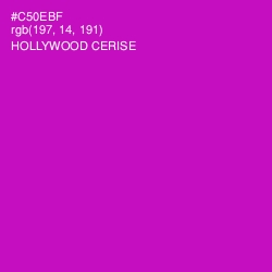 #C50EBF - Hollywood Cerise Color Image