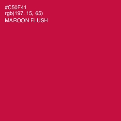 #C50F41 - Maroon Flush Color Image