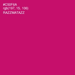 #C50F6A - Razzmatazz Color Image