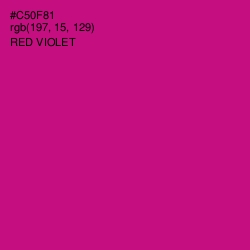 #C50F81 - Red Violet Color Image