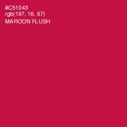 #C51043 - Maroon Flush Color Image