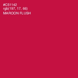 #C51142 - Maroon Flush Color Image